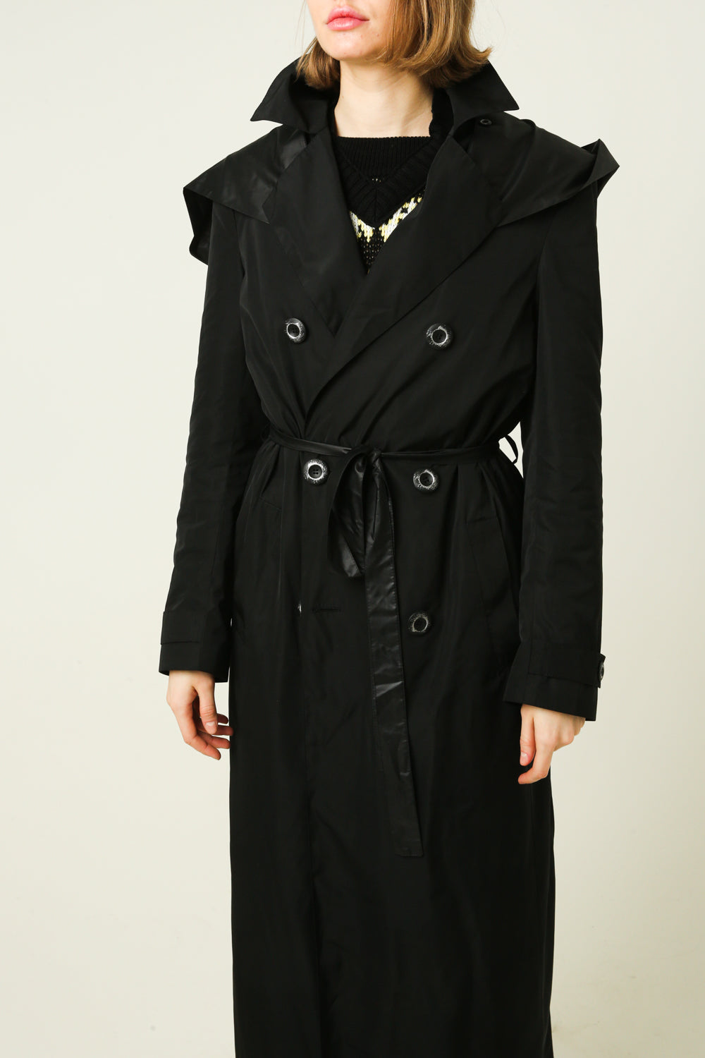 Trench Coat with cuts